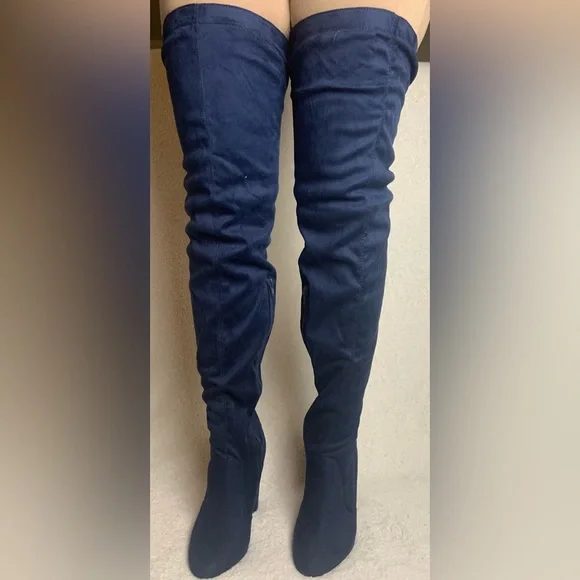 JustFab Shoes Just Fab Over The Knee Heeled Boots Leona Poshmark